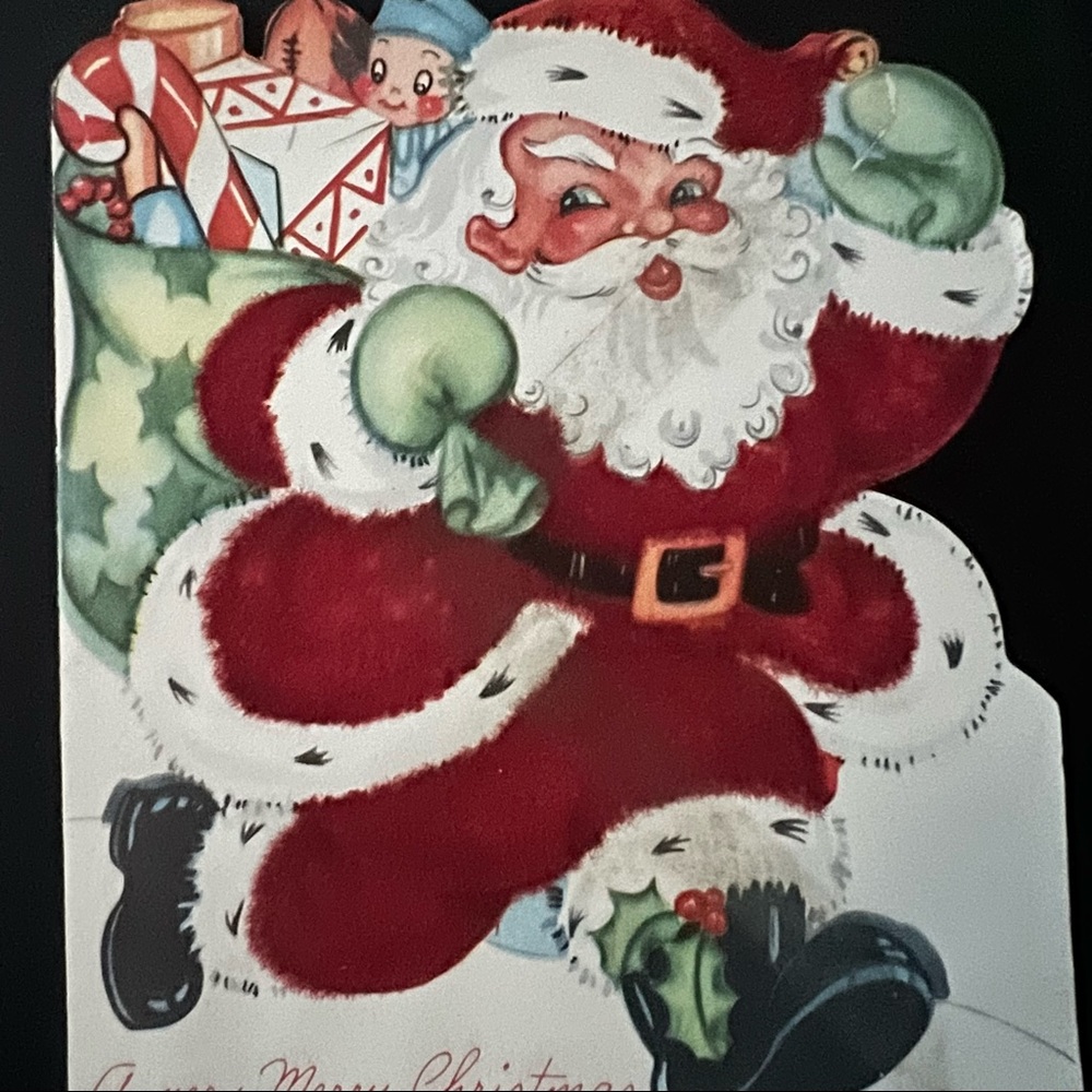 A Very Merry Christmas Vintage Card